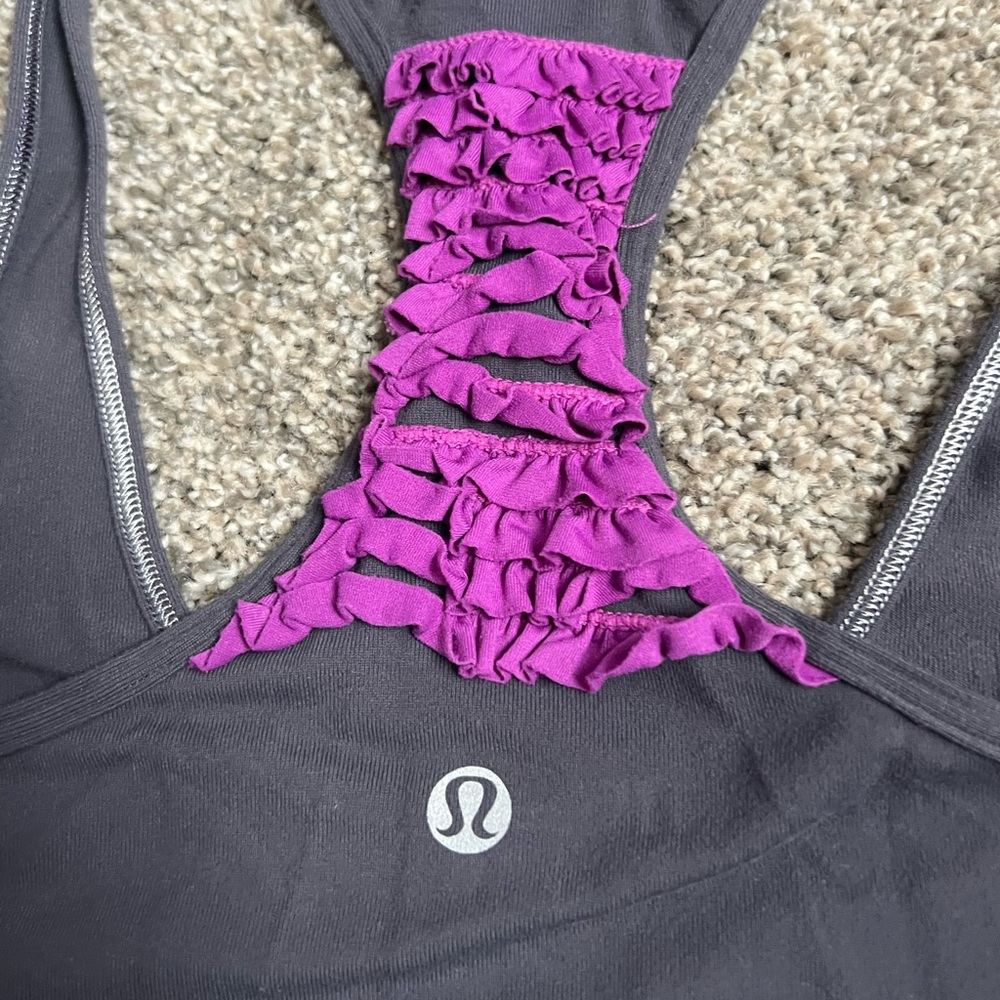 lululemon athletica Purple and Gray Tank Top